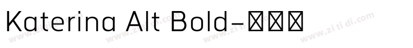 Katerina Alt Bold字体转换